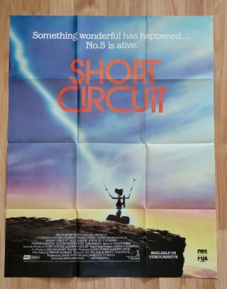 Short Circuit Vhs Movie Poster And Video Store Counter Display