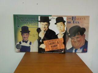 Laurel & Hardy Music Book & 2 Music Box Lps Ronnie Hazelhurst
