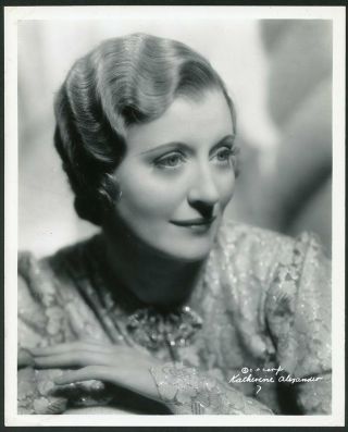 Katharine Alexander Vintage 1930s Columbia Pictures Portrait Photo