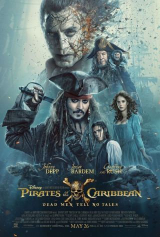 Pirates Of The Caribbean Dead Men Tell No Tales 2017 Orig Ds 27x40 " Movie Poster
