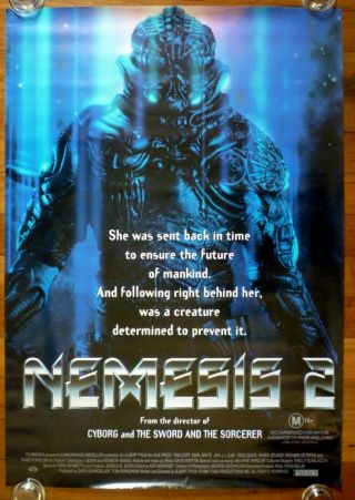 Nemesis 2 Nebula 1995 Australian Sci - Fi Horror One Sheet Movie Poster