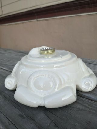 Replacement Base For Vintage Ceramic Xmas Tree Lite Atlantic Scroll Style