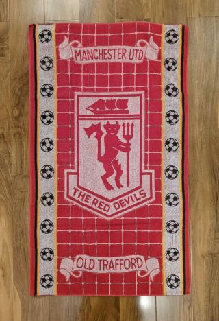 Manchester United,  The Red Devils Towel,  Vintage Football 90s,  Old Trafford