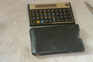 Vintage Hewlett Packard Hp 12c Financial Calculator W/ Case