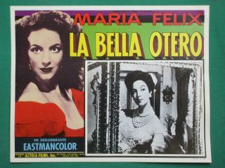 Maria Felix La Bella Otero Jacques Berthier Orig Spanish Mexican Lobby Card 3