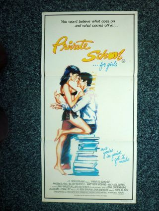 Private School For Girls 1980s Daybill Movie Poster Phoebe Cates