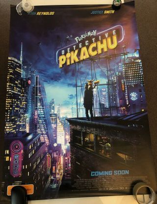 Pokemon Detective Pikachu Australian One - Sheet Poster -,  Rolled