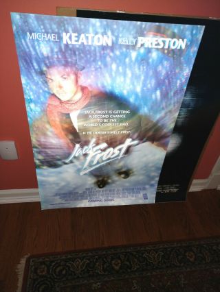 Jack Frost 1998 Lenticular Movie Poster; Michael Keaton,  Kelly Preston