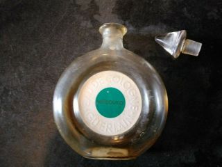 Vintage Guerlain Mitsouko Empty Perfume Bottle With Glass Stopper