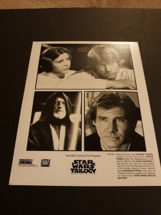 Star Wars Movie Photos 1997 Trilogy Carrie Fisher Harrison Ford Mark Hamill