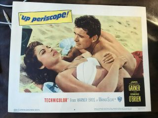 Up Periscope 1959 Warner Brothers 11x14 War Lobby Card James Garner Andra Martin