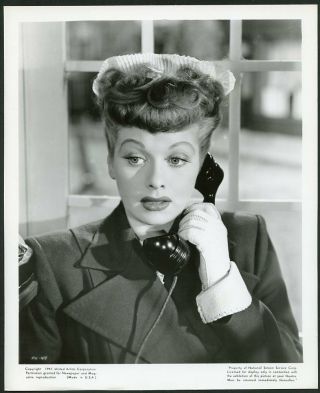 Lucille Ball On Telephone Vintage 1947 Portrait Photo