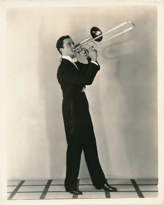 Charles Buddy Rogers Trombone Vintage 1929 Eugene Richee Portrait Photo