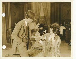 Mabel Normand Director George Tucker Vintage Candid 1918 Dodging A Million Photo