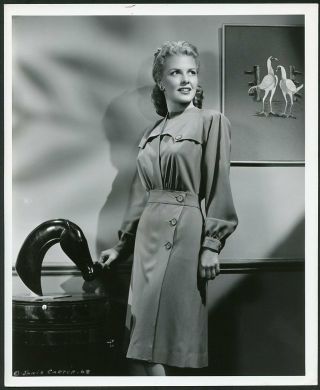 Janis Carter In Stylish Fashion Portrait Vtg 1944 Photo By Cronenweth