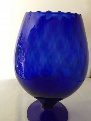 Vintage Colbalt Blue Large Vase 10”