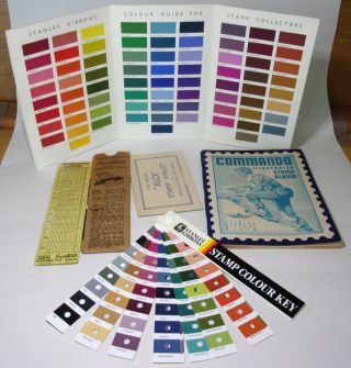 Vintage Stanley Gibbons Commando Stamp Album,  Colour,  Perforation Guides Etc.