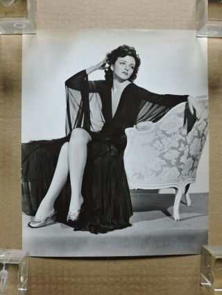 Mona Maris Leggy Lingerie Pinup Portrait Photo By Elmer Fryer 1941 Wb