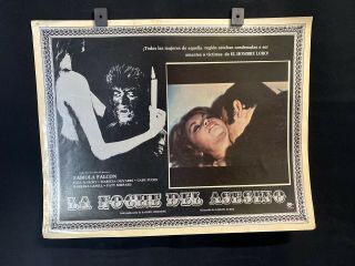 1973 Paul Naschy Curse Of The Devil Horror Orig Mexican Lobby Card 16 " X13 "