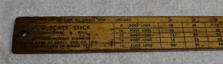 Vintage - - Conway - Cleveland - Log Scale Measurement Ruler - Needs Cleaning