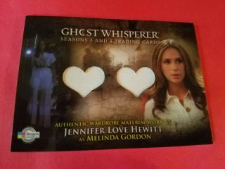 Jennifer Love Hewitt 2 Worn Wardrobe Costume Relic Material Card Ghost Whisperer
