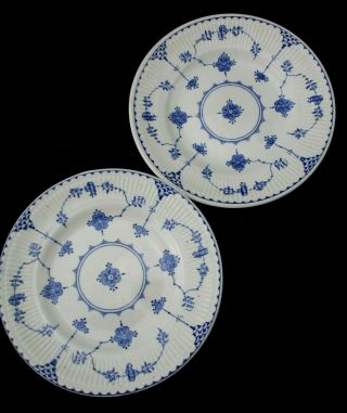 Vintage Furnivals Blue Denmark Side Plates