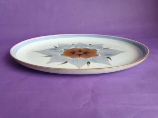 Vintage Denby ' Chatsworth ' 32cm Oval Plate,  Designed by Glyn Colledge in 1966 2