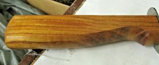 Vintage Chicago Cutlery Knife Sharpening Honing Steel Rod Solid Walnut Handle 3