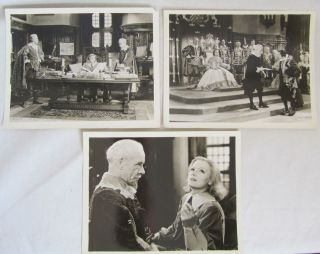 3 Vintage 1933 Queen Christina Movie Still Photos Greta Garbo Rare
