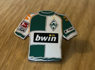 Rare Vintage Football Pin Badge Bundesliga Werder Bremen Shirt Jersey 06/07 Home