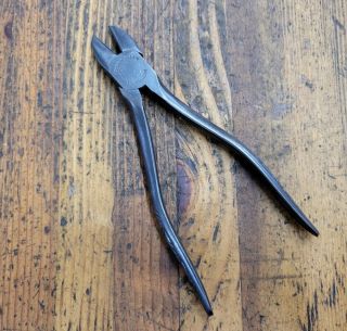 Vintage Tools Craftsman Tools Cutting Pliers Snips Knurled Handle Pliers ☆usa