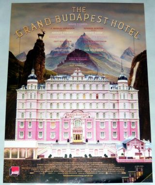 The Grand Budapest Hotel Wes Anderson 1930s Artwork Palace Small French Poster