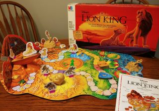 The Lion King Board Game Disney Milton Bradley Vintage 1993 Board Game