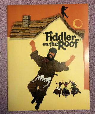 Oscars - Fiddler On The Roof - Academy Award Theater Screening Book (1971) Rare