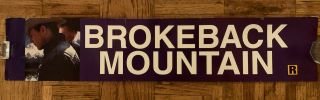 Brokeback Mountain (2005) Mylar 5x25 Poster Rare Heath Ledger
