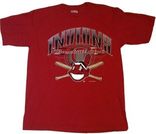 Vtg 90s Cleveland Indians Mlb Baseball T - Shirt 1998 (men 