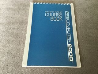 Vintage 1992 Vtech Precomputer 2000 Course Book,  Computer Teacher