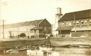 Main Barracks,  Parris Island,  South Carolina,  Rppc,  Vintage Postcard