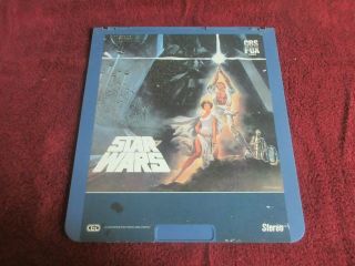 Star Wars Ced Disc Stereo Vintage Cbs Fox Lucas