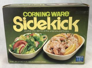 Corning Ware Sidekick Dishes P - 140 Pkg Of 2 Nos Box Made In Usa