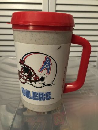 Aladdin 7 Eleven 7 - 11 Nfl Houston Oilers Vintage 20oz Insulated Thermos Cup Mug