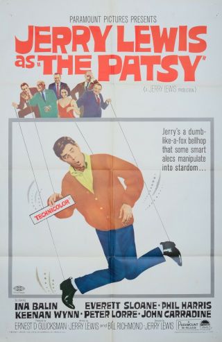 Vintage 1964 The Patsy 1sh Movie Poster Jerry Lewis Brian Donlevy Film