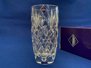Edinburgh Crystal Crystal Glass Vase - Boxed With Labels -
