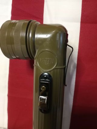 Vintage U.  S.  Military Fulton MX - 991/U Angled Flashlight Vietnam Era Cond 2