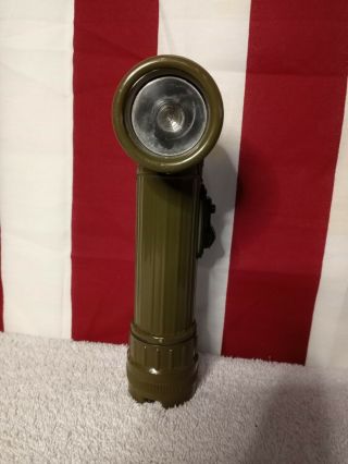 Vintage U.  S.  Military Fulton MX - 991/U Angled Flashlight Vietnam Era Cond 3