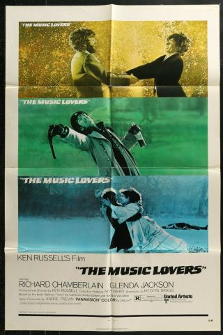 The Music Lovers 1971 Ken Russell 1 Sheet Movie Poster 27 X 41