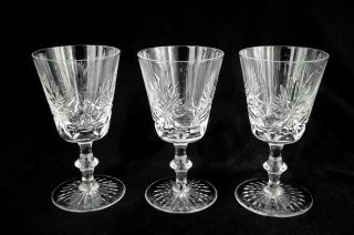 3 Sherry Glasses Star Of Edinburgh Pattern Crystal