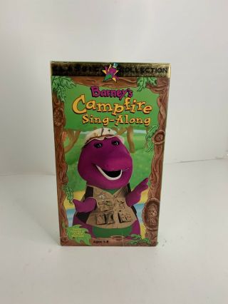 Barneys Campfire Sing Along VHS 1996 Vintage RARE Barney The Dinosaur Movie 2