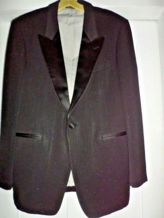 Vintage Tuxedo Suit Dynasty Black/gold Sparkle After Six