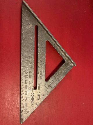 Vintage Swanson Speed Square Layout Measuring Framing Tool 7 Inch Alluminum